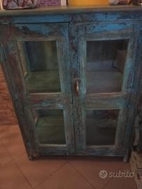 vetrinetta indiana originale 102x41x79