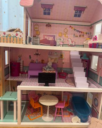 Casa delle bambole/barbie in legno