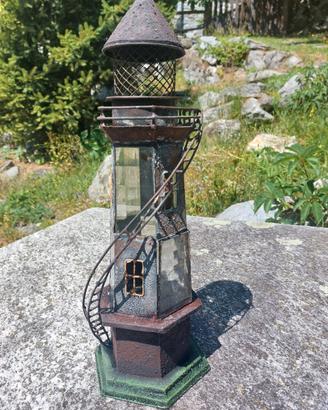 Faro porta candela fatto a mano
