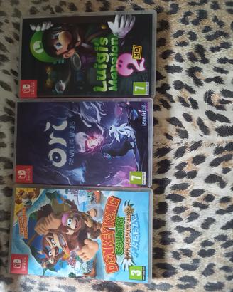 3 giochi switch Ori donkey luigi