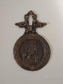 Medaglione Gesù Cristo in ottone 