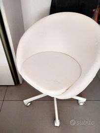 Sedia bianca da ufficio