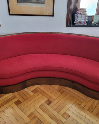 Divano semicircolare d'epoca