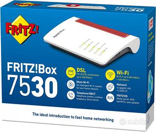 FRITZ!Box 7530 Router Fibra 2.4GHz/ 5GHz Gigabit