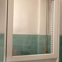 Mobile a specchio con un’anta bianco Ikea