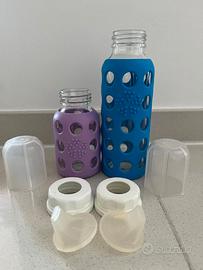 n. 2 Biberon in vetro Lifefactory 250+120 ml