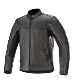 Giacca moto Alpinestars Topanga pelle black