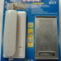 citofono completo fino a 250metri a 2 fili nuovo