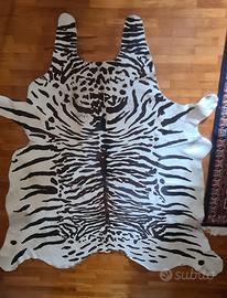 tappeto pelle mucca zebrato