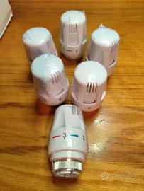 Set di 6 termostati per termosifoni da riscaldamen