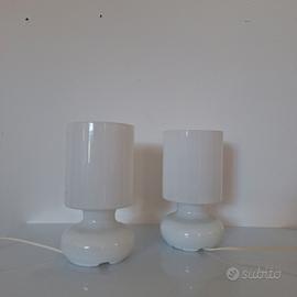 Coppia di lampade da tavolo IKEA "Lykta" anni '90