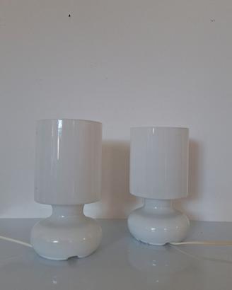 Coppia di lampade da tavolo IKEA "Lykta" anni '90