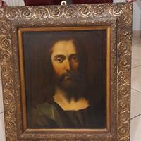 Quadro volto di Cristo olio su tela