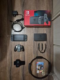 Nintendo Switch Black Edition+ ring fit Adventure 