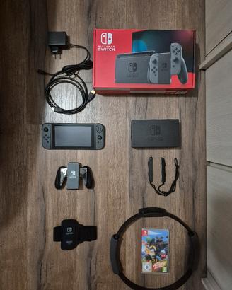 Nintendo Switch Black Edition+ ring fit Adventure 