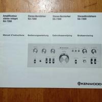 Manuale istruzioni Kenwood KA-7300 amplificatore