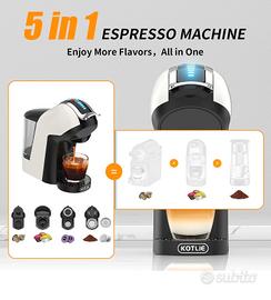 Macchina caffè 5 in uno + 150 cialde