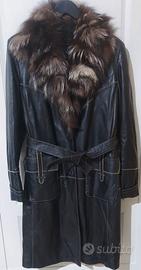 Cappotto donna in pelle