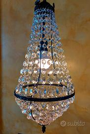 LAMPADARIO MONGOLFIERA RESTAURATO 