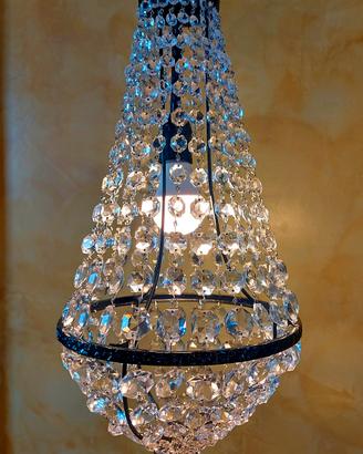 LAMPADARIO MONGOLFIERA RESTAURATO 