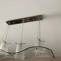 Lampadario vetro contemporaneo/moderno