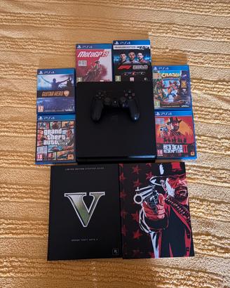 🎮 PS4 + 6 GIOCHI + 2 GUIDE – LOTTO COMPLETO