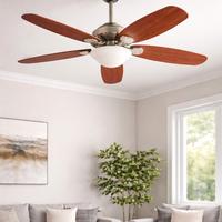 lampadario con pale per ventilazione 