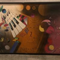 Quadro Olio su Juta 100x 140 cm