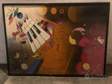 Quadro Olio su Juta 100x 140 cm