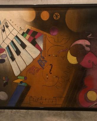 Quadro Olio su Juta 100x 140 cm