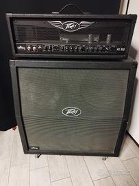 amplificatore testata + cassa peavey valve king 