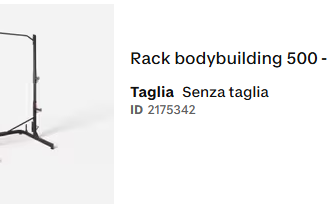 Rack bodybuilding 500 - DOMYOS