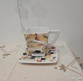 tazza con piattino