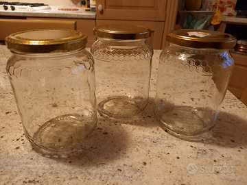 Vasi in vetro da 1 kg per miele