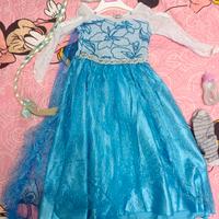 vestito carnevale Elsa 