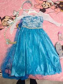 vestito carnevale Elsa 