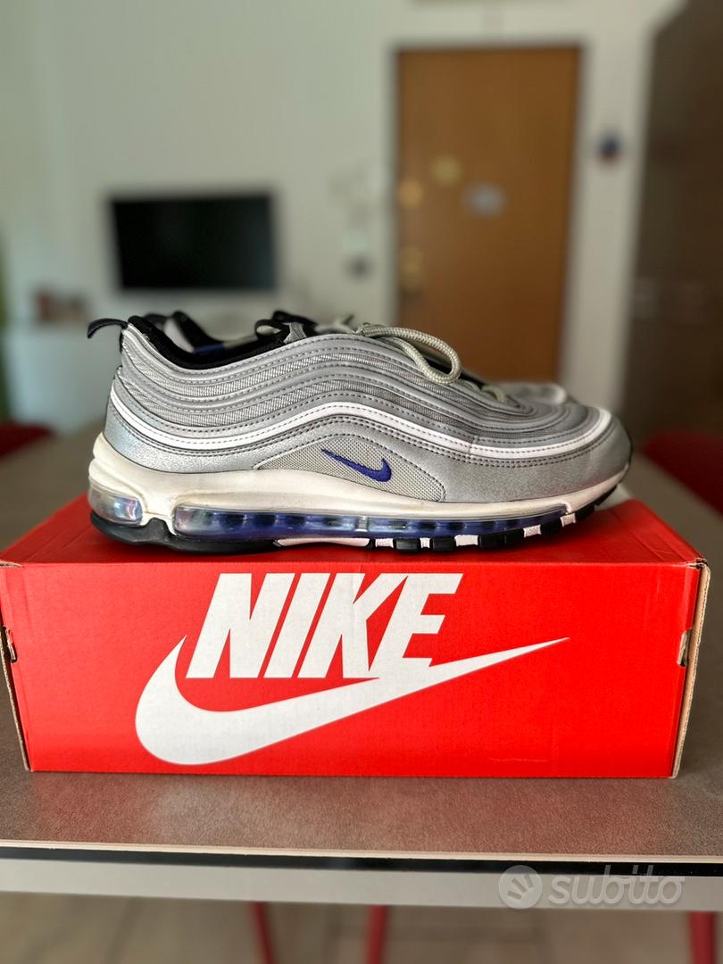 Air max 97 2024 silver baffo rosso