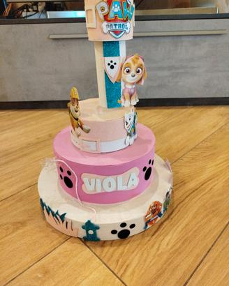 torta finta paw patrol