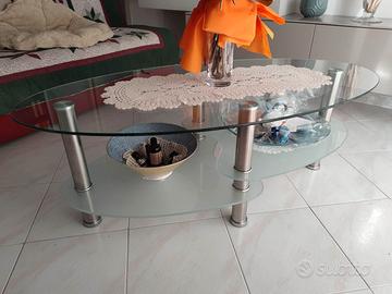 Tavolino salotto  in cristallo temperato