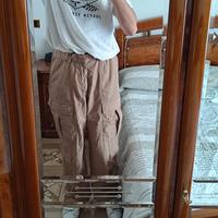 Pantaloni Cargo Beige Nuovi