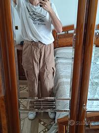Pantaloni Cargo Beige Nuovi