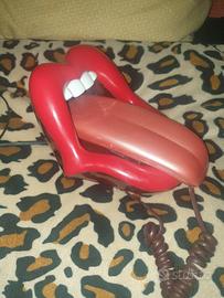 TELEFONO VINTAGE POP ART "LIP-TONGUE" ANNI '80/'90