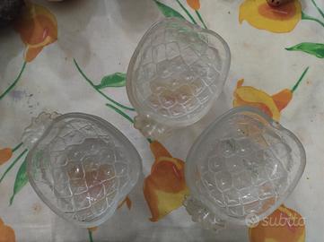 Servizio vintage ciotole macedonia a forma di anan