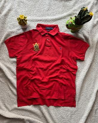 Ralph Lauren Polo rossa XL Custom Fit originale