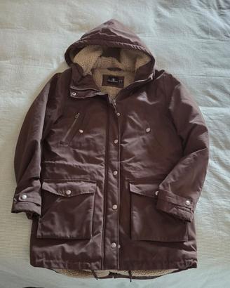 parka donna Volcom marrone con pelliccia i