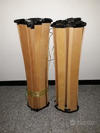 Reti avvolgibili con doghe in legno e telaio