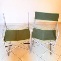 2 Sedie da regista pieghevoli