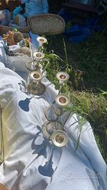candelabri vintage silver plate 