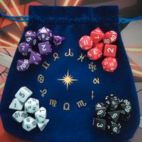 SET DADI 4X7 D20 DUNGEONS DRAGONS PATHFINDER FABUL