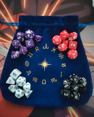 SET DADI 4X7 D20 DUNGEONS DRAGONS PATHFINDER FABUL
